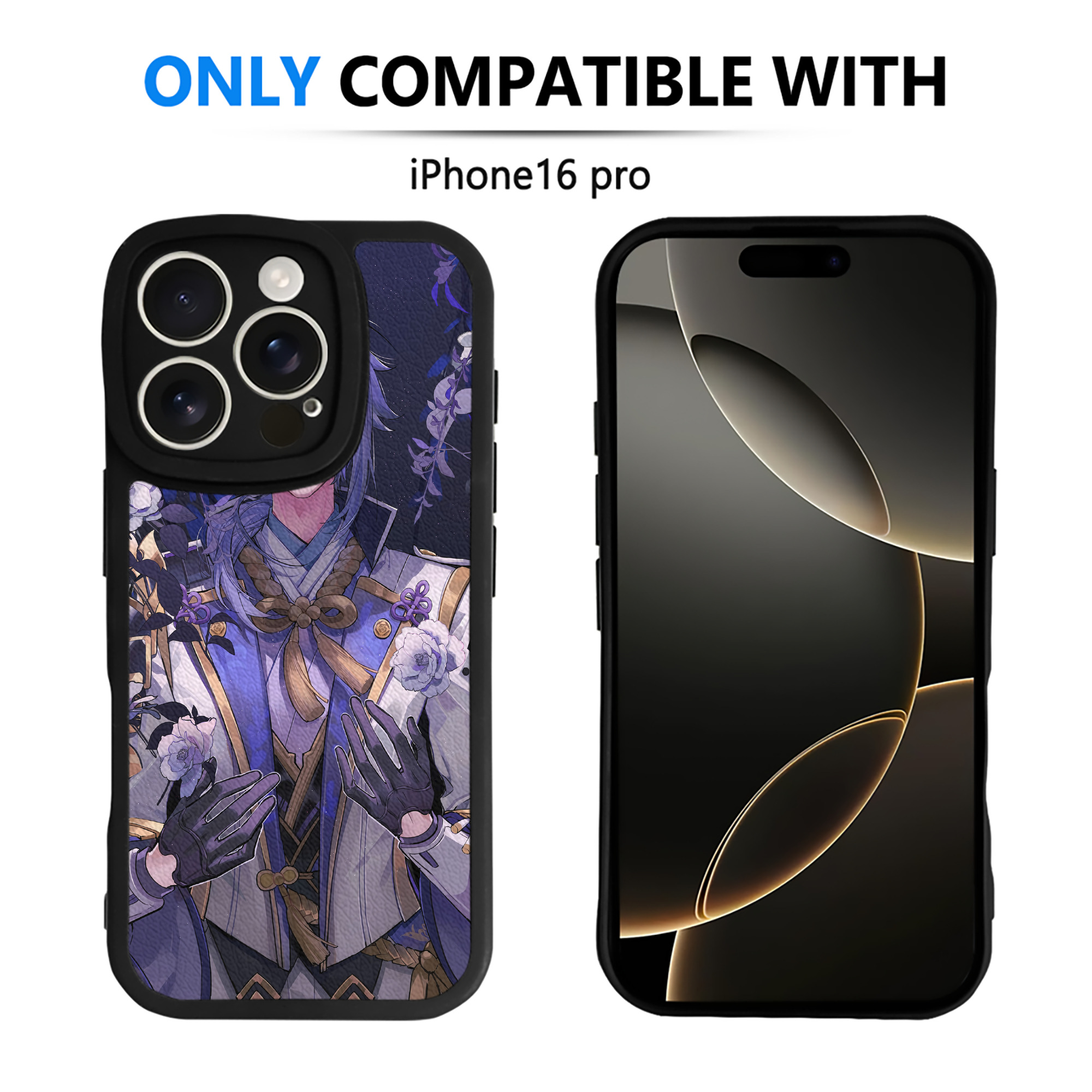 げんし神 genshin 【iPhone 16シリーズ対応】シリコンスマホケース（レザー調） 材質：シリコン